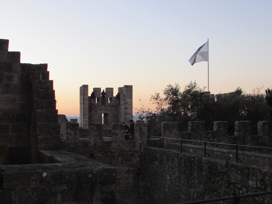 The castle walls of St. Jorge's are stunning